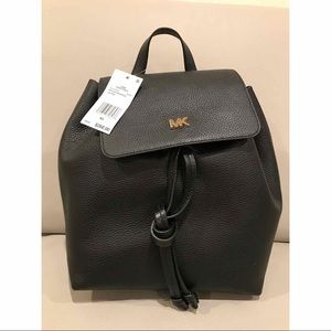 Michael Kors Junie Flap Leather Backpack